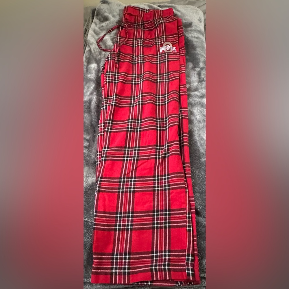 Ohio State Women's XL Ohio Red Plaid Pajama Pants
